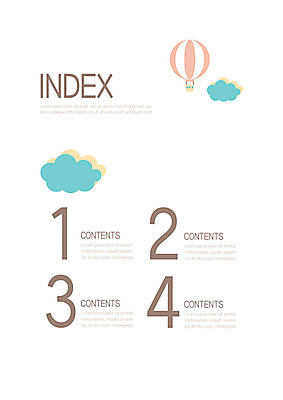 구름 템플릿 내지 사람없음 열기구 프레젠테이션 문서템플릿 서식 레이아웃 문서 제안서 목차 이미지템플릿 AI파일 자연요소 항공교통 파일형식 벡터