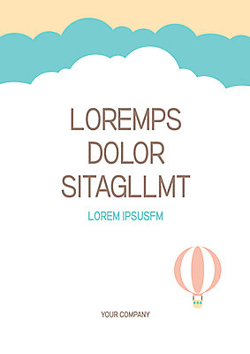 구름 템플릿 표지 사람없음 열기구 프레젠테이션 문서템플릿 서식 레이아웃 문서 제안서 이미지템플릿 AI파일 자연요소 항공교통 파일형식 벡터