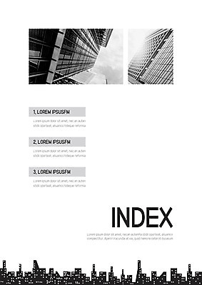 템플릿 내지 빌딩 사람없음 프레젠테이션 문서템플릿 서식 레이아웃 문서 제안서 목차 이미지템플릿 AI파일 건물 파일형식 벡터