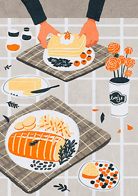 PSD 손 꽃 화분 음식 빵 일러스트 치즈 신체부위 식탁보 나이프 킨포크 국내일러스트 식물 식기 유제품 사람 칼 파일형식