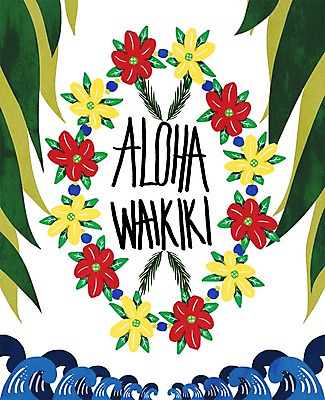 PSD 꽃잎 파도 백그라운드 일러스트 나뭇잎 사람없음 여름 여름휴가 바캉스 와이키키 알로하 국내일러스트 계절 꽃 바다 잎 휴가 해변 인사 하와이 파일형식 여름_계절