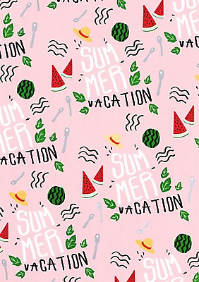 PSD 모자 백그라운드 일러스트 나뭇잎 여름음식 수박 사람없음 여름 여름휴가 바캉스 숟가락 제철음식 제철과일 국내일러스트 잡화 계절 음식 잎 과일 휴가 수저 제철 파일형식 여름_계절