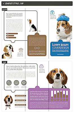 템플릿 ZIP 반려견 리플렛 사람없음 반려동물 강아지 비글 반려 인디자인 INDD 이미지템플릿 동물 개 파일형식