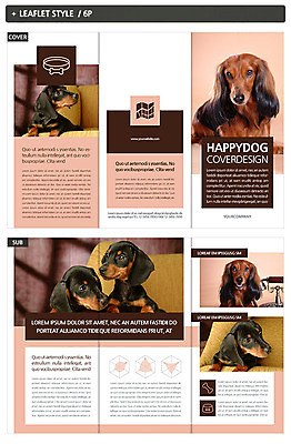 템플릿 ZIP 반려견 리플렛 사람없음 강아지 닥스훈트 반려 인디자인 INDD 이미지템플릿 반려동물 개 파일형식