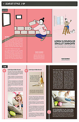 외국인 템플릿 여자 ZIP 어린이 리플렛 액자 쿠션 사다리 창문 조명 여러명 성인 인테리어 페인트통 페인트붓 인디자인 INDD 이미지템플릿 디자인 다수 통 사람 인종 페인트 도구 붓 파일형식