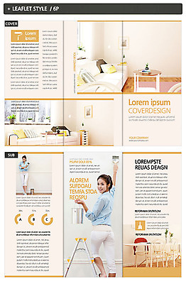 템플릿 여자 ZIP 리플렛 가구 성인 두명 인테리어 소파 한국인 페인트칠 페인트통 인디자인 INDD 이미지템플릿 디자인 생활용품 의자 페인팅 통 사람 동양인 페인트 파일형식