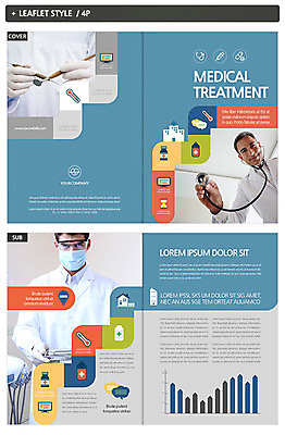 외국인 템플릿 남자 ZIP 리플렛 의학 청진기 의료기기 마스크 성인 두명 인디자인 INDD 이미지템플릿 사람 인종 파일형식