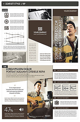 템플릿 남자 ZIP 악기 음악 리플렛 노래 성인 두명 한국인 마이크 녹음기 인디자인 INDD 이미지템플릿 음향기기 문화예술 사람 동양인 파일형식 녹음_기록