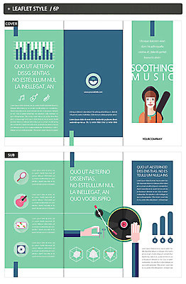 템플릿 여자 ZIP 악기 음악 리플렛 한명 성인 인디자인 INDD 이미지템플릿 1 문화예술 사람 파일형식