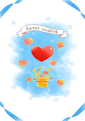 PSD 꽃 결혼 일러스트 하늘 사람없음 라벨 열기구 하트 청첩장 국내일러스트 모양 식물 항공교통 카드_감사 프레임 이벤트 파일형식