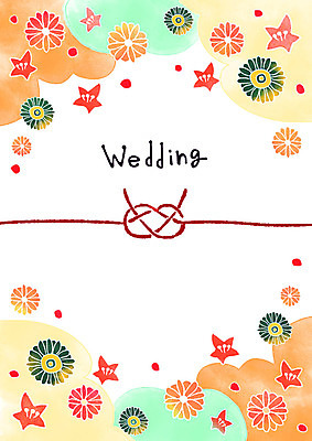 PSD 꽃 리본 결혼 일러스트 사람없음 청첩장 국내일러스트 식물 카드_감사 이벤트 파일형식