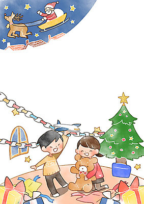 PSD 여자 남자 별 어린이 크리스마스 일러스트 창문 비행기 프레임 크리스마스선물 성인 세명 선물상자 크리스마스트리 산타클로스 곰인형 루돌프 어린이세상 프레임일러스트 국내일러스트 자연요소 기념일 인형 항공교통 사슴 대중교통 선물 사람 상자 파일형식