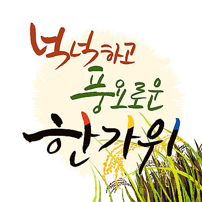손글씨 일러스트 캘리그라피 한글 사람없음 추석 벼 풍요 레터링 국내일러스트 AI파일 문자 명절 컨셉 곡류 파일형식 벡터