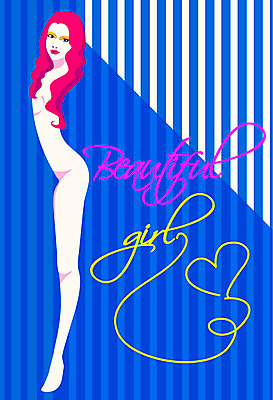 전신 여자 포스터 패턴 일러스트 한명 성인 화장 뷰티 섹시 유혹 여신 국내일러스트 AI파일 1 컨셉 무늬 사람 파일형식 벡터