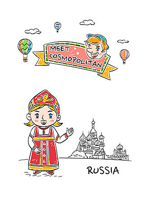 전신 여자 남자 일러스트 서기 성인 두명 열기구 전통의상 러시아 붉은광장 국내일러스트 AI파일 전통 유럽 항공교통 모션 사람 파일형식 벡터