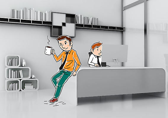 남자 커피 포토일러 티타임 선반 앉기 성인 두명 책 비즈니스라이프 사무실 모니터 비즈니스맨 책상 이미지편집 AI파일 편집이미지 라이프스타일 음료 가구 비즈니스 모션 휴식 사람 컴퓨터 직장인 파일형식 벡터