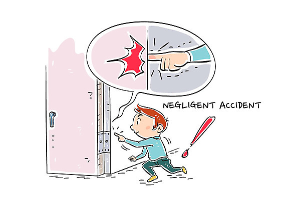 전신 남자 어린이 일러스트 경고 한명 서기 문 위험 사건 안전수칙 손끼임 끼임 국내일러스트 AI파일 1 컨셉 모션 안전 사람 파일형식 벡터