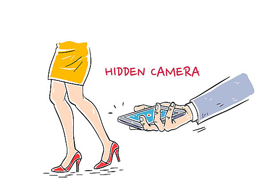 손 여자 남자 일러스트 성인 두명 신체부위 스마트폰 미니스커트 하이힐 몰래카메라 국내일러스트 AI파일 구두 사람 핸드폰 스마트기기 치마 카메라 여성화 파일형식 벡터