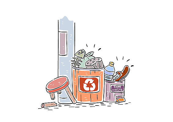 의자 일러스트 사람없음 자연보호 그린캠페인 쓰레기통 쓰레기 전봇대 분리수거 쓰레기더미 쓰레기불법투기 국내일러스트 AI파일 공공시설 캠페인 가구 자연 보호 파일형식 벡터 더미