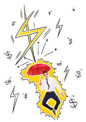 전신 서양인 남자 우산 포토일러 한명 웃음 20대 성인 금융 달러 점프 비즈니스맨 화폐기호 번개 이미지편집 AI파일 외국인 편집이미지 1 기호 돈 비즈니스 모션 날씨 표정 사람 청년 경제 직장인 화폐 파일형식 벡터