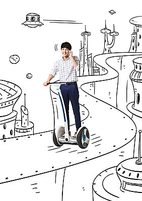 전신 남자 포토일러 정보기술 스마트라이프 한명 서기 웃음 성인 30대 스마트폰 우주 행성 한국인 과학기술 우주선 스마트 통화 전동스쿠터 모빌리티 이미지편집 AI파일 편집이미지 1 라이프스타일 교통수단 컨셉 모션 기술 표정 사람 동양인 장년 핸드폰 스마트기기 스쿠터 파일형식 벡터