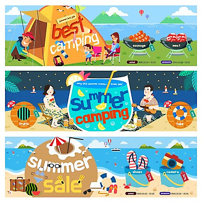 PSD 템플릿 배너 여자 남자 어린이 웹템플릿 텐트 생고기 여러명 성인 해변 여름 쇼핑 카메라 소시지 쪼리 바베큐그릴 이벤트배너 코코넛주스 웹배너 이미지템플릿 계절 바다 다수 캠핑도구 육류 사람 전자제품 주스 가공식품 그릴 샌들 바비큐 코코넛 파일형식