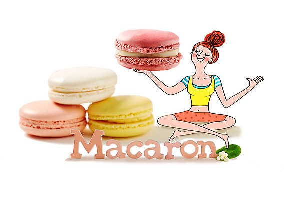 PSD 편집이미지 여자 디저트 한명 성인 마카롱 이미지편집 1 음식 사람 파일형식