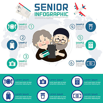 여자 노년 남자 여행 지폐 일러스트 그래프 비행기 두명 실버라이프 카메라 캐리어 노부부 인포그래픽 신용카드 항공권 여권 국내일러스트 AI파일 라이프스타일 부부 돈 항공교통 대중교통 사람 성인 금융 전자제품 여행가방 티켓 파일형식 벡터