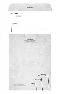 템플릿 가로등 편지봉투 사람없음 편지지 레터폼 서식 봉투템플릿 우편봉투 레터헤드 봉투디자인 이미지템플릿 AI파일 공공시설 봉투 편지 우편물 파일형식 벡터