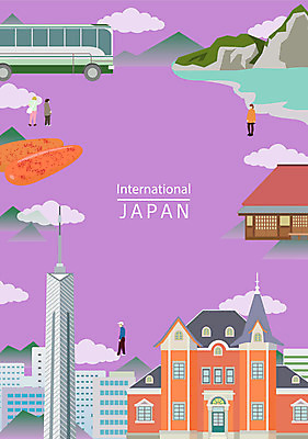여자 남자 포스터 백그라운드 일러스트 산 버스 여러명 성인 해변 건물 관광지 탑 일본 일본여행 랜드마크 명란젓 프레임일러스트 국내일러스트 AI파일 건축물 아시아 육상교통 바다 해외여행 여행 다수 대중교통 프레임 사람 젓갈 파일형식 벡터