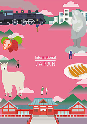 여자 남자 포스터 백그라운드 일러스트 딸기 빌딩 여러명 성인 관광지 일본 기차 일본여행 석상 군만두 랜드마크 알파카 프레임일러스트 국내일러스트 AI파일 동물 아시아 육상교통 해외여행 여행 다수 과일 대중교통 프레임 사람 건물 만두 파일형식 벡터