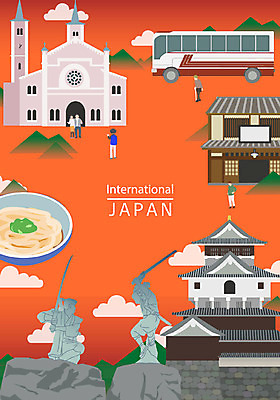 구름 여자 남자 포스터 백그라운드 일러스트 산 버스 여러명 성인 관광지 성당 일본 성 일본여행 우동 석상 랜드마크 사무라이 프레임일러스트 국내일러스트 AI파일 자연요소 건축물 아시아 육상교통 해외여행 여행 다수 종교건축 대중교통 프레임 사람 면류 일본음식 파일형식 벡터