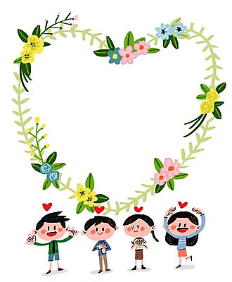 PSD 여자 남자 꽃잎 일러스트 프레임 여러명 성인 하트 장애인 휠체어 프레임일러스트 하트프레임 청각장애인 국내일러스트 모양 꽃 다수 사람 장애 파일형식