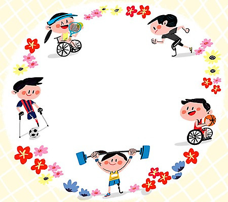 PSD 여자 남자 꽃잎 일러스트 축구공 농구공 여러명 성인 달리기 운동 축구 테니스 테니스라켓 역기 테니스공 장애인 휠체어 프레임일러스트 국내일러스트 꽃 다수 공 축구용품 모션 프레임 농구 건강 사람 구기 라켓 테니스용품 장애 파일형식