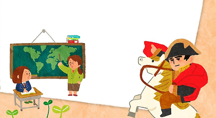 PSD 학생 여자 교육 남자 교복 일러스트 청소년 프레임 성인 책 교사 칠판 말_동물 나폴레옹 세계사 프레임일러스트 국내일러스트 직업 옷 포유류 사람 파일형식