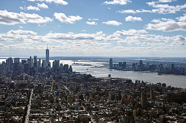 포토 JPG 주간 구름 하늘 풍경 빌딩 사람없음 야외 강 도시 뉴욕 엠파이어스테이트빌딩 국내포토 자연요소 건물 미국 파일형식