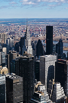 포토 JPG 주간 구름 하늘 풍경 빌딩 사람없음 야외 강 도시 뉴욕 엠파이어스테이트빌딩 가교 국내포토 자연요소 건축물 건물 미국 파일형식