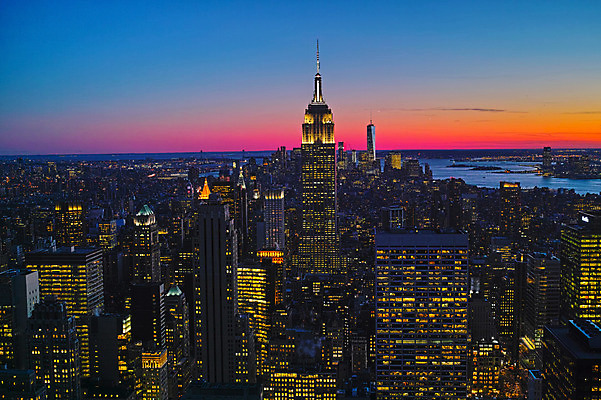 포토 JPG 야경 하늘 빌딩 사람없음 야외 노을 일몰 도시 뉴욕 국내포토 자연요소 건물 미국 야간 파일형식 풍경_경치