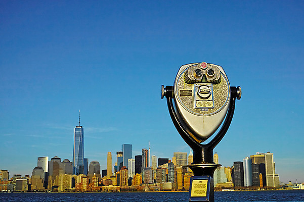 포토 JPG 주간 구름 하늘 풍경 빌딩 사람없음 야외 강 망원경 도시 뉴욕 전망대 허드슨강 국내포토 자연요소 건물 미국 파일형식