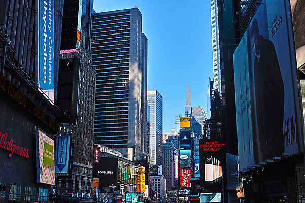 포토 JPG 주간 간판 광고판 풍경 빌딩 사람없음 야외 도시 뉴욕 타임스퀘어 국내포토 자연요소 알림판 건물 미국 판 파일형식