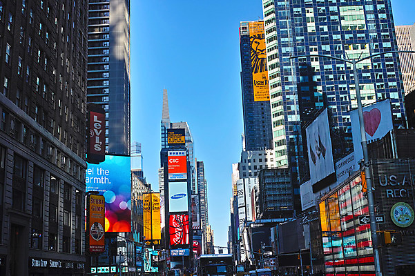 포토 JPG 주간 간판 광고판 풍경 빌딩 사람없음 야외 도시 뉴욕 타임스퀘어 국내포토 자연요소 알림판 건물 미국 판 파일형식