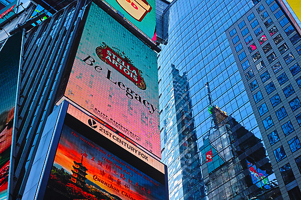 포토 JPG 주간 간판 광고판 풍경 빌딩 사람없음 야외 도시 뉴욕 타임스퀘어 국내포토 자연요소 알림판 건물 미국 판 파일형식