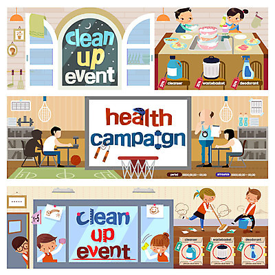 PSD 템플릿 배너 여자 남자 교복 어린이 음식 웹템플릿 청소년 여러명 성인 주방 청결 복도 위생 설거지 청소 세제 이벤트배너 체육선생님 웹배너 보건 이미지템플릿 옷 다수 가사 의학 사람 교사 체육 파일형식