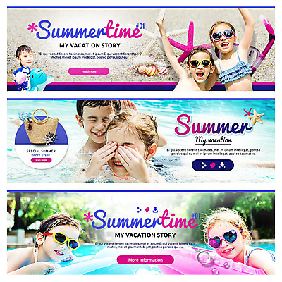 PSD 외국인 템플릿 배너 여자 남자 어린이 웹템플릿 불가사리 수영장 소녀 소년 여러명 여름 여름휴가 바캉스 선글라스 튜브 이벤트배너 웹배너 어린이만 이미지템플릿 계절 안경 다수 휴가 극피동물 사람 인종 파일형식 여름_계절