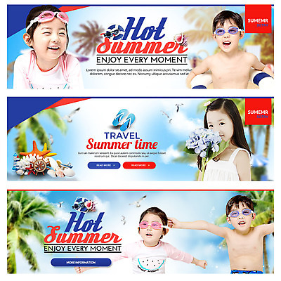 PSD 템플릿 배너 여자 남자 수영복 어린이 웹템플릿 불가사리 소녀 소년 여러명 여름 여름휴가 바캉스 한국인 소라 쪼리 물안경 이벤트배너 웹배너 어린이만 이미지템플릿 옷 계절 다수 휴가 어패류 극피동물 사람 동양인 샌들 수영용품 파일형식 여름_계절