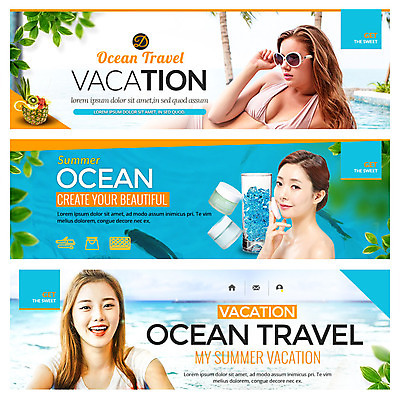 PSD 외국인 템플릿 배너 여자 바다 웹템플릿 수영장 20대 성인 세명 여름 여름휴가 바캉스 비키니 한국인 얼음물 이벤트배너 웹배너 성인여자만 이미지템플릿 계절 수영복 휴가 사람 동양인 인종 청년 물 여자만 성인만 파일형식 여름_계절