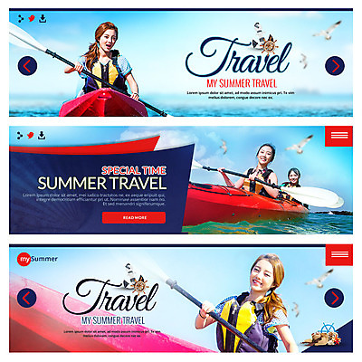 PSD 템플릿 배너 여자 바다 웹템플릿 여러명 20대 성인 여름 여름휴가 바캉스 한국인 카누 이벤트배너 웹배너 성인여자만 이미지템플릿 계절 다수 휴가 사람 동양인 청년 수상스포츠 여자만 성인만 파일형식 여름_계절