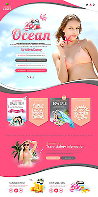 PSD 외국인 템플릿 여자 바다 웹템플릿 여러명 20대 성인 여름 여름휴가 바캉스 비키니 홈페이지 홈페이지시안 소라 랜딩페이지 성인여자만 이미지템플릿 계절 수영복 다수 휴가 어패류 사람 인종 청년 여자만 성인만 파일형식 여름_계절