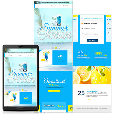 PSD 템플릿 웹템플릿 모바일 해변 사람없음 여름 여름휴가 바캉스 야자수 레몬 모바일템플릿 모바일웹 얼음물 이미지템플릿 나무 계절 바다 과일 휴가 물 파일형식 여름_계절