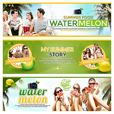 PSD 외국인 템플릿 배너 여자 남자 웹템플릿 여름음식 수박 여러명 20대 성인 여름 여름휴가 바캉스 모래사장 야자수 카메라 멜론 레몬 이벤트배너 웹배너 성인만 제철음식 제철과일 이미지템플릿 나무 계절 음식 바다 다수 과일 휴가 사람 인종 청년 전자제품 제철 파일형식 여름_계절